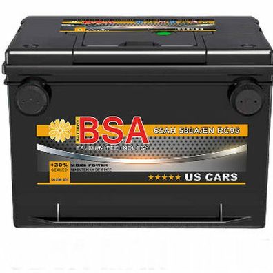 Hochleistungs Batterie (US Power 65AH) L:230mm B:178mm H:180mm US-Schraubpole