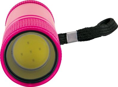 Schwaiger LED Taschenlampe, mit 3x AAA Batterien, 90 Lumen, 25x25x90mm, pink