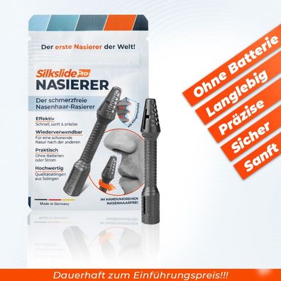 Silkslide Pro® Nasenhaartrimmer Nasenhaarschneider Nasenhaarrasierer