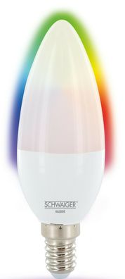 Schwaiger LED Leuchtmittel E14 Smart Home Glühbirne Licht Lampe RGBW Dimmbar