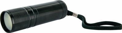Schwaiger LED Taschenlampe 90 Lumen mit 3x AAA Batterien, 25x25x90mm, schwarz