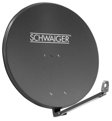 Schwaiger Satelliten Sat Satanlage Aluminium Offset Antenne 88 cm Anthrazit