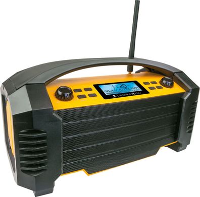 Schwaiger DAB + / FM Baustellen Radio (15 W) mit Bluetooth und AUX-IN