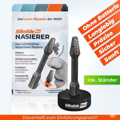 Silkslide Pro® Nasenhaartrimmer Nasenhaarrasierer/ Mit Keramikständer