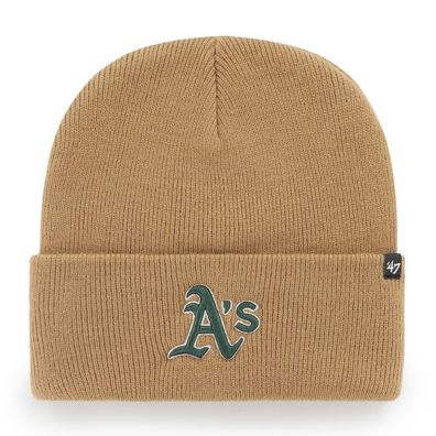 MLB Oakland Athletics A´s Wollmütze Mütze Haymaker Camel Knit Beanie 196505462501