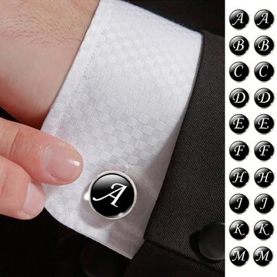 Az einzelne Alphabet Manschettenknopf für männliche Hemden
