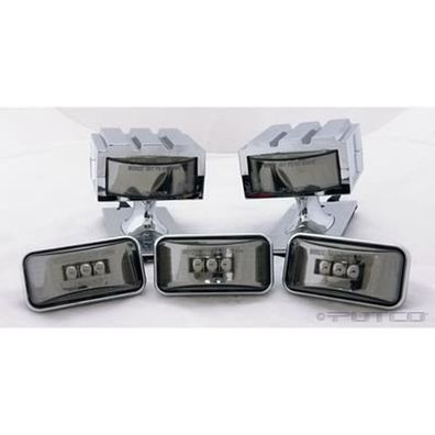 LED Dachleuchten Set 5-teilig chrom Hummer H2 Bj:03-09