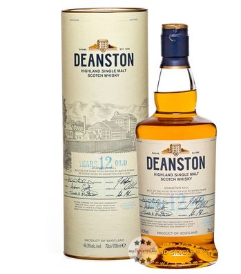 Deanston 12 Jahre Highland Single Malt Whisky (46,3 % Vol., 0,7 Liter) (46,3 % Vol.,