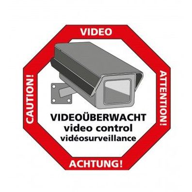 Sticker „Vorsicht Video“