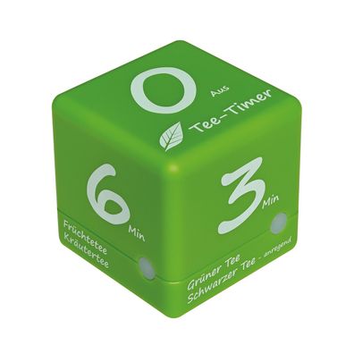 TFA Kurzzeitmesser Cube Tee-Timer grün