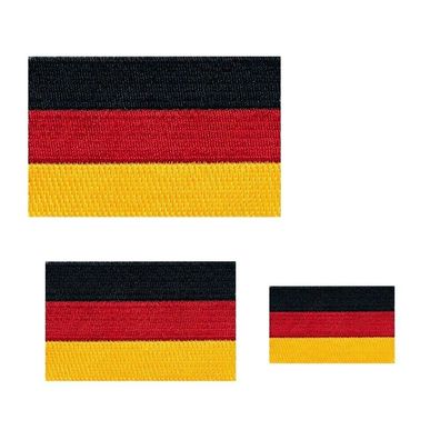 3 Deutschland Flaggen Berlin Germany Flags Patch Edel Aufnäher Aufbügler 0675