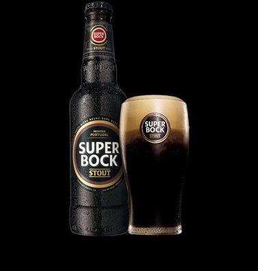 24 Flaschen Super Bock Stout je 0,33l - Das Kultbier aus Portugal