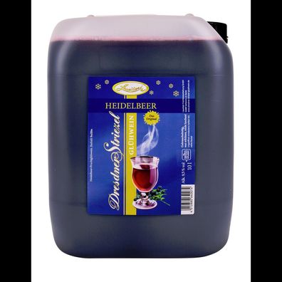 Dresdner Striezel Glühwein - Heidelbeere 10l Kanister - Original Lausitzer