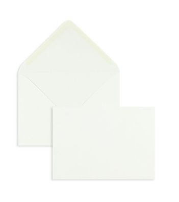 100 Briefumschläge Weiß 125x176 mm ( DIN B6) mit Nassklebung