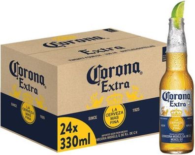 24 Flaschen Corona Premium Lager Bier 0,33l