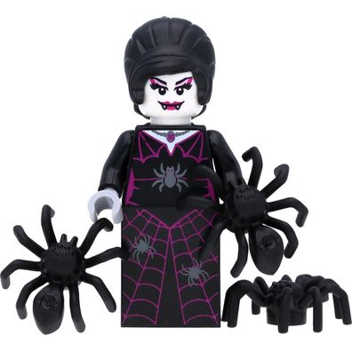 LEGO Halloween Figur Spider Lady / Spinnenfrau / weiblicher Vampir mit Spinnen