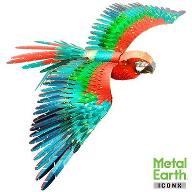 METAL EARTH 3D-Bausatz Papagei