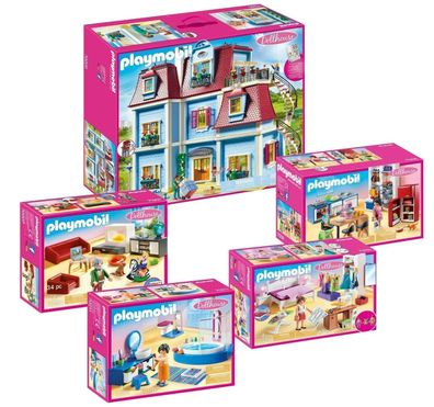 Playmobil Dollhouse Puppenhaus Sparset 5-teilig: 70205 70206 70207 70208 70211 - neu