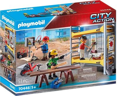 Playmobil® Grossbaustelle 70446 Baugerüst mit Handwerkern - neu, ovp