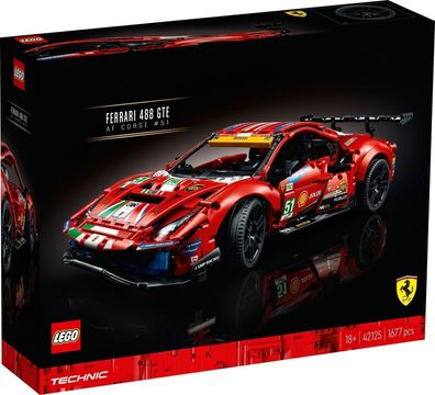 Lego® Technic 42125 Ferrari 488 GTE AF Corse 51, neu, ovp