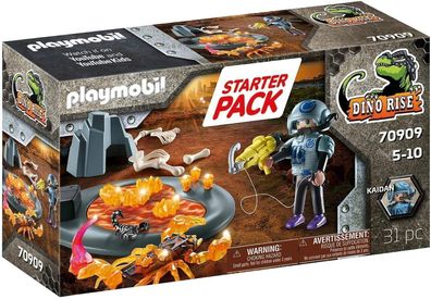 Playmobil Dinos 70909 Starter Pack Kampf gegen den Feuerskorpion - neu, ovp