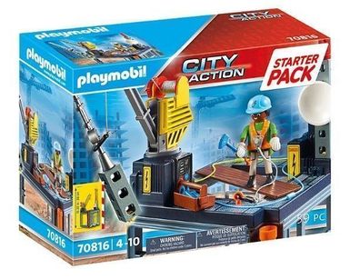 Playmobil 70816 Starter-Pack Baustelle mit Seilwinde - neu, ovp