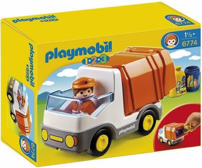 Playmobil® 1-2-3 Cars 6774 Müllauto - neu, ovp
