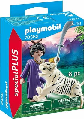 Playmobil Special Plus 70382 Asiakämpferin mit Tiger, neu, ovp