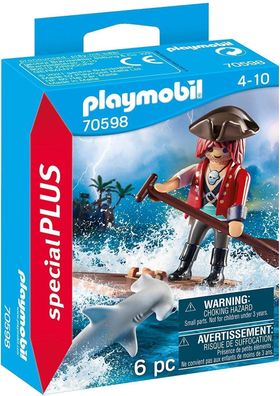 Playmobil Special Plus 70598 Pirat mit Floß und Hammerhai, neu, ovp