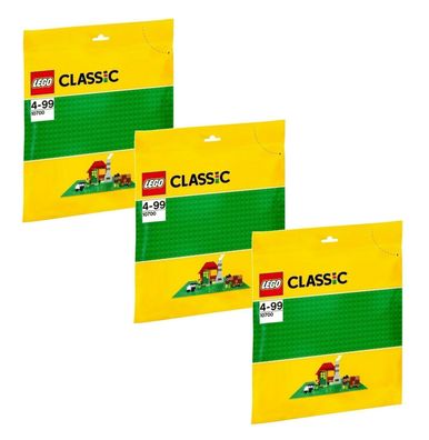 Lego® Bauplatten-Set: 3 x 10700 grüne Bauplatte - neu, ovp