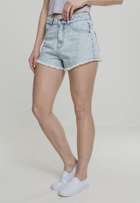 Urban Classics Damen Shorts Ladies Denim Hotpants White