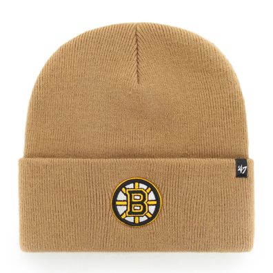 NHL Boston Bruins ´47 Wollmütze Winter Cuff Knit Haymaker Camel 196505267281