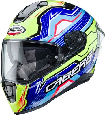 Caberg Motorrad Integralhelm Drift Evo LB29 Blau/Fluo Gelb