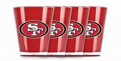 San Francisco 49ers Shot-Gläser (4 Stück) American Football NFL Red