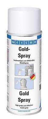 Weicon 11105400 Gold-Spray, 400 ml, effektvolles Metallspray mit hoher Deckkraft