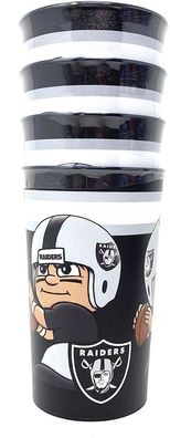 Las Vegas Raiders Party Becher (4 Stück) American Football NFL Black