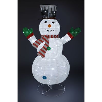 XXL LED Schneemann Figur Weihnachtsmann 180CM 200 LEDs IP 44 innen und außen