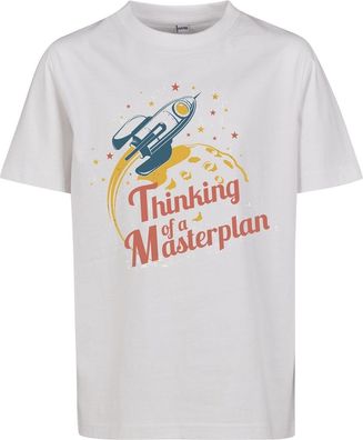 Mister Tee Kinder T-Shirt Kids Thinking Of A Masterplan Tee White