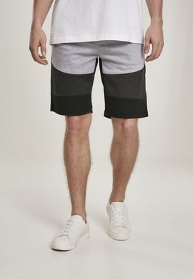 Southpole Shorts Color Block Tech Fleece Shorts Black