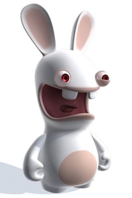 Scream Bunny - Rayman Raving Rabbids lebensgroß 30cm für innen aus PVC