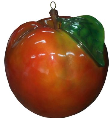 Apfel vergrößert 50cm fér draußen aus Polyresin