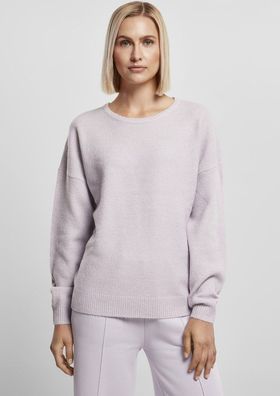 Urban Classics Damen Ladies Chunky Fluffy Sweater Softlilac