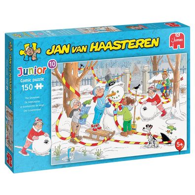 Jumbo 20081 Jan van Haasteren Junior 10 Der Schneemann 150 Teile Puzzle