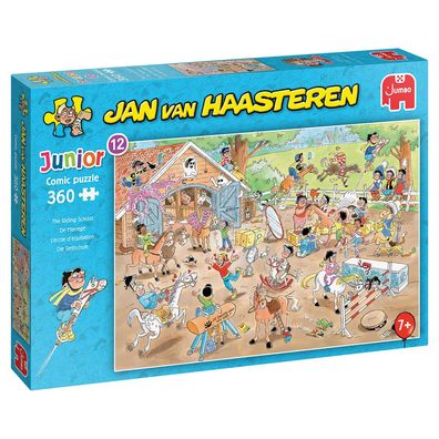 Jumbo 20083 Jan van Haasteren Junior 12 Die Reitschule 360 Teile Puzzle