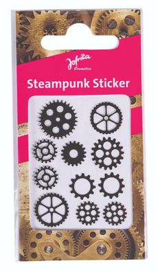 Jofrika 704015 - Steampunk Sticker - 11er Set Zahnräder Aufkleber Tattoos