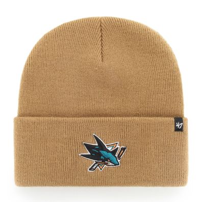 NHL San Jose Sharks Wollmütze Mütze Haymaker 196505462587 Camel Beanie Hat