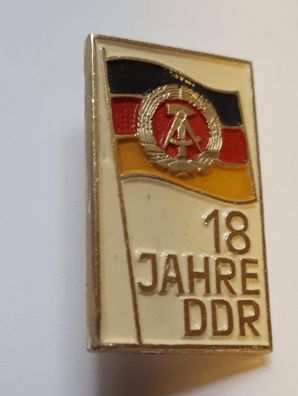 DDR Abzeichen 18 Jahre DDR