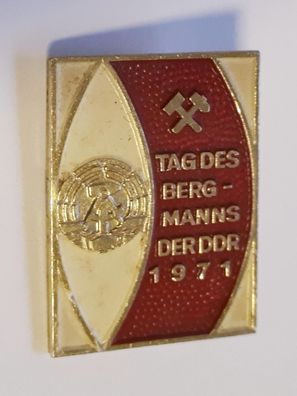 DDR Abzeichen Anstecker Tag des Bergmanns der DDR 1971
