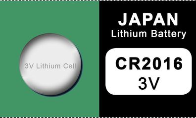 Japan 2016 Lithium Knopfzelle