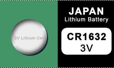Japan 1632 Lithium Knopfzelle